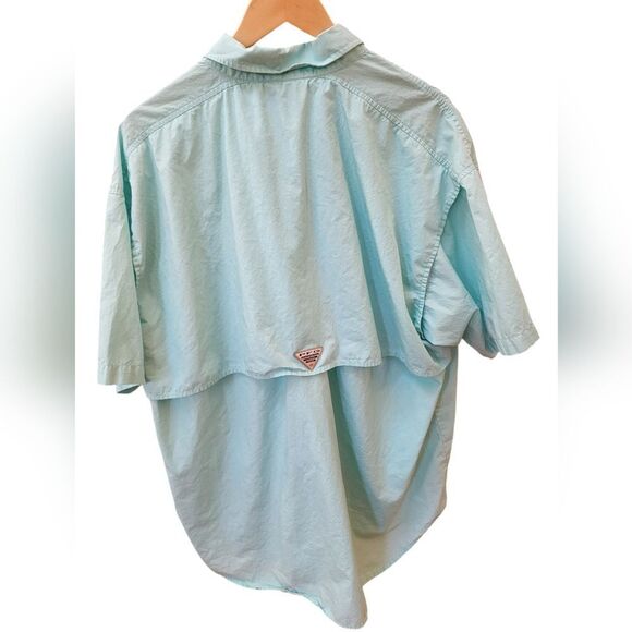 Columbia Light Blue PFG Fishing Vented Button Down Outdoor Shirt - Size XL Men's - Picture 6 of 8
